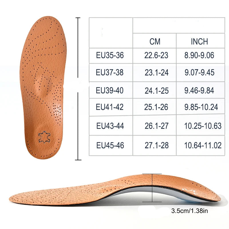 Semelle Orthopédique en Cuir PostureStep - Redressez Votre Posture Efficacement