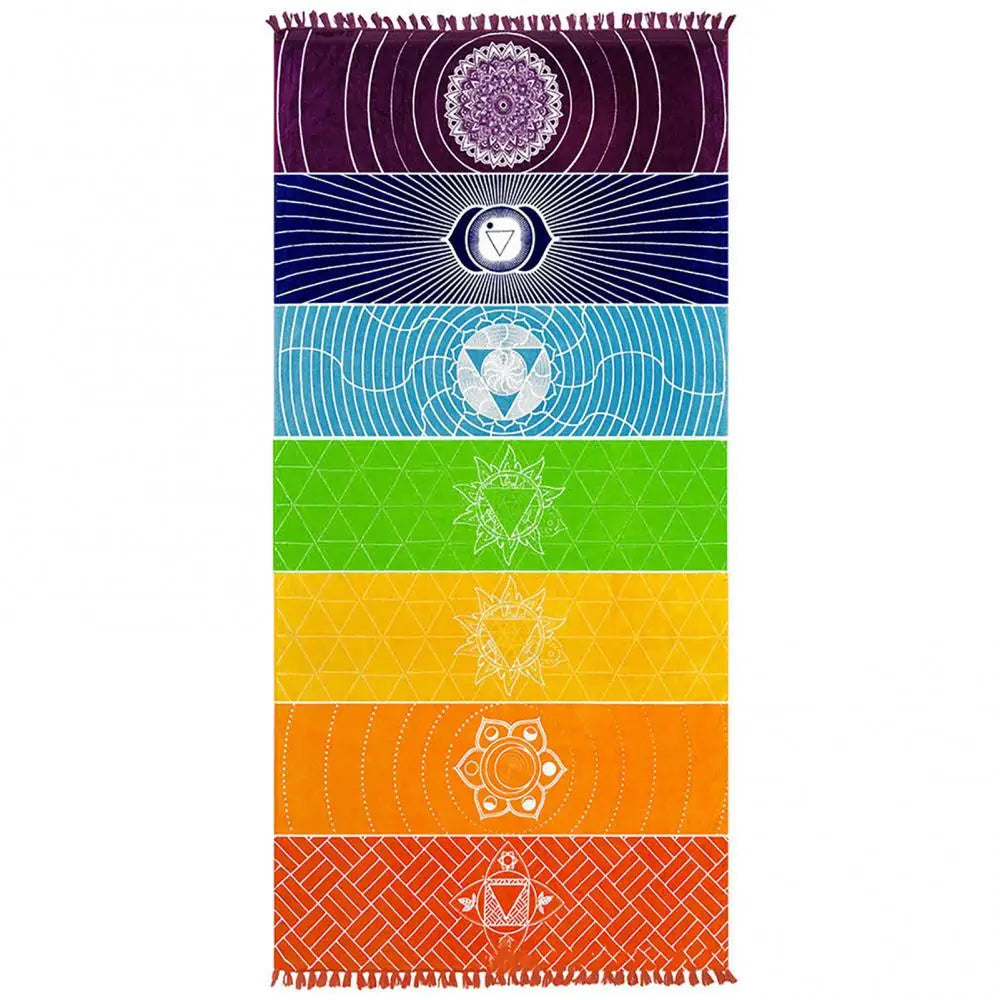 Tapis de yoga|rainbow