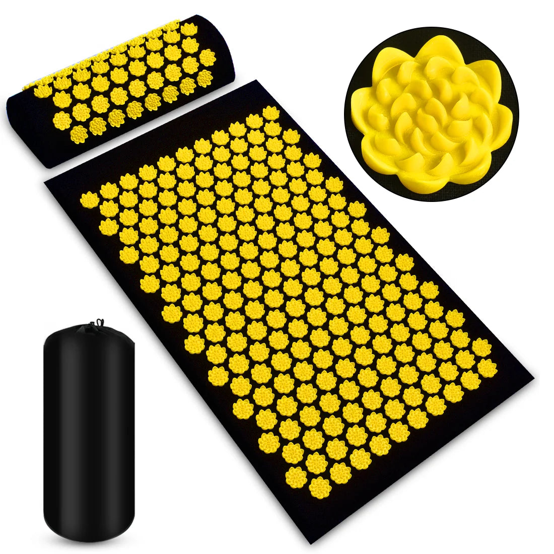 Tapis d'acupression champ de fleurs