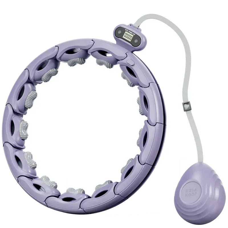 K-MART Hula-27 Cerceau Intelligent 27 Nœuds | Fitness Et Massage | Réglable | Violet