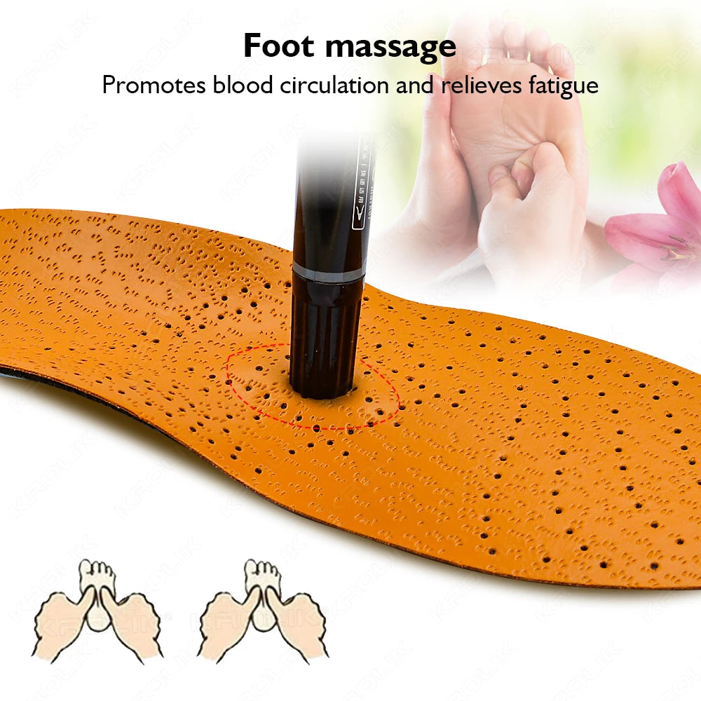 Semelle Orthopédique en Cuir|FlexAlign