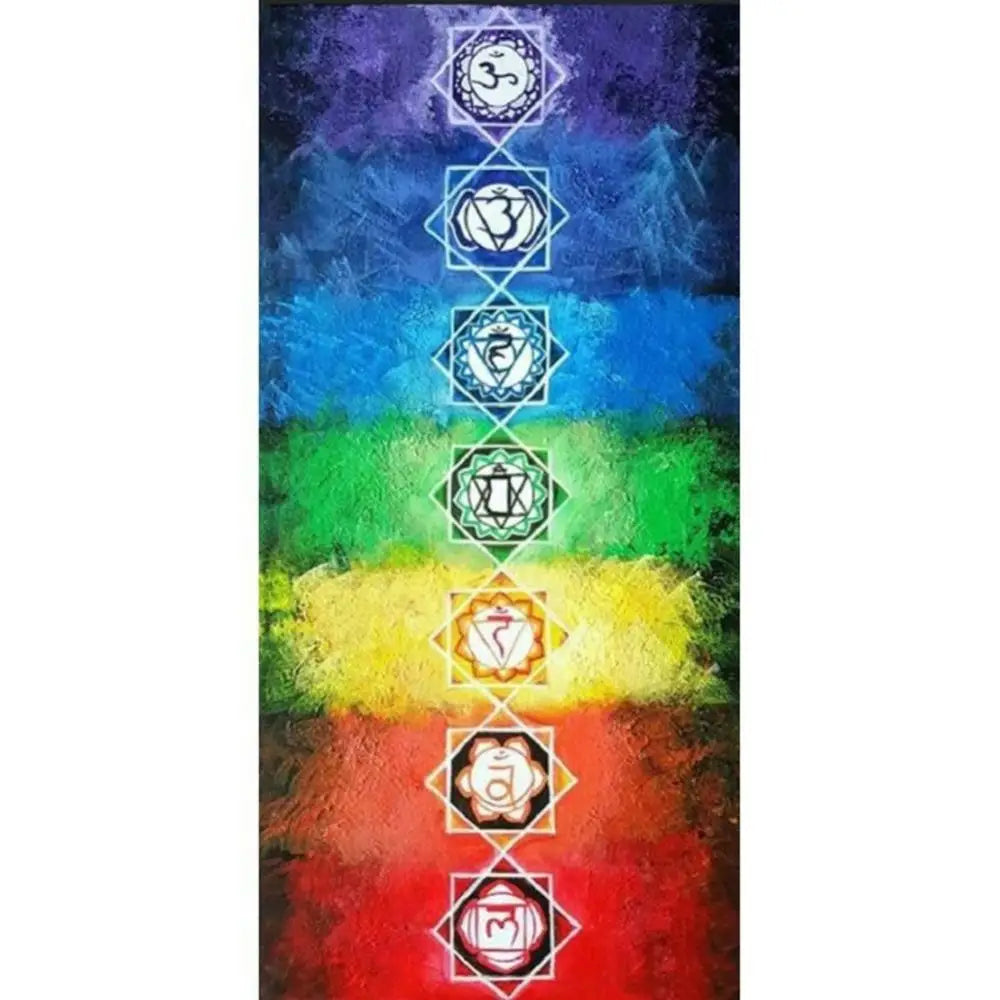 Tapis de yoga|rainbow