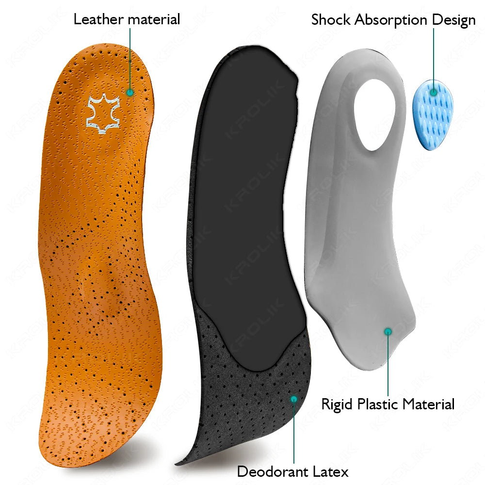 Semelle Orthopédique en Cuir|LuxeSupport