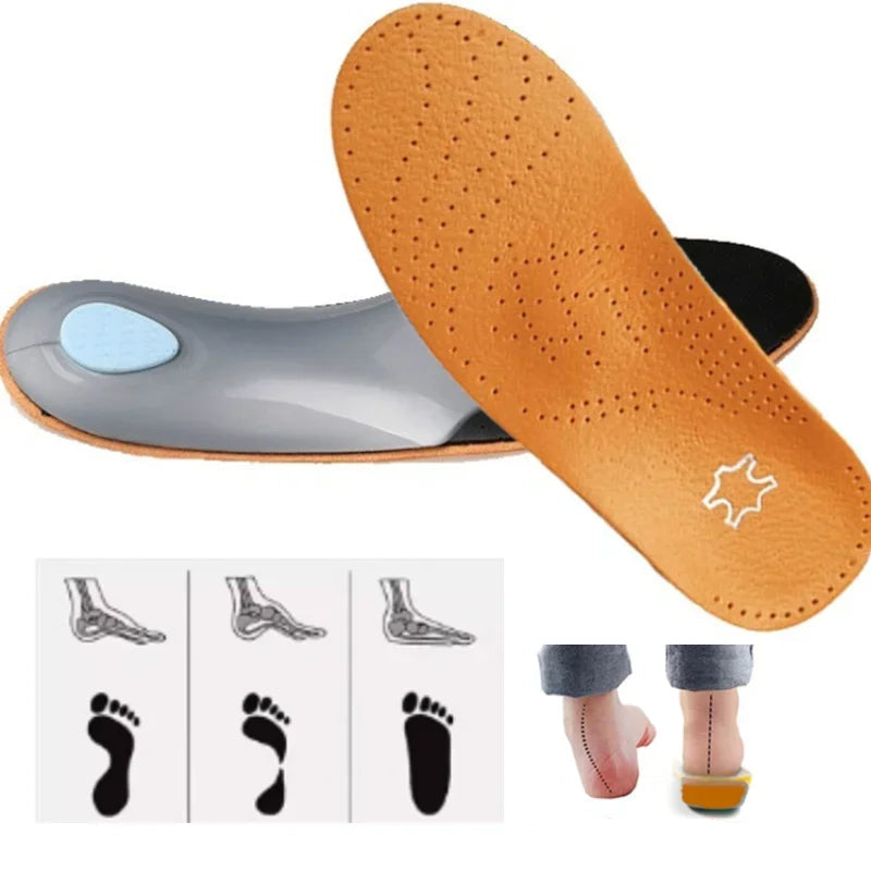 Semelle Orthopédique en Cuir|ErgoLuxe