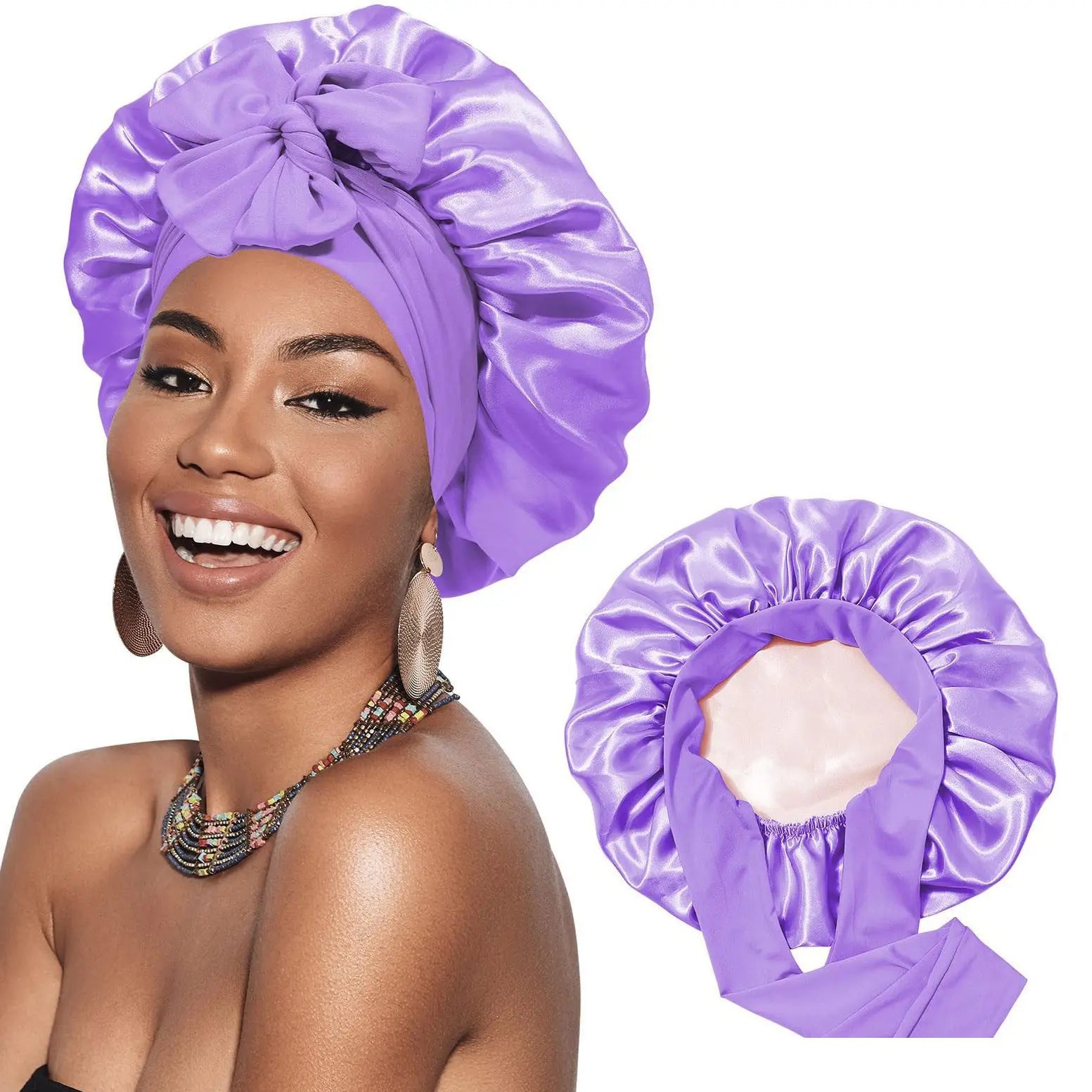 Bonnet de nuit en satin|PureDream