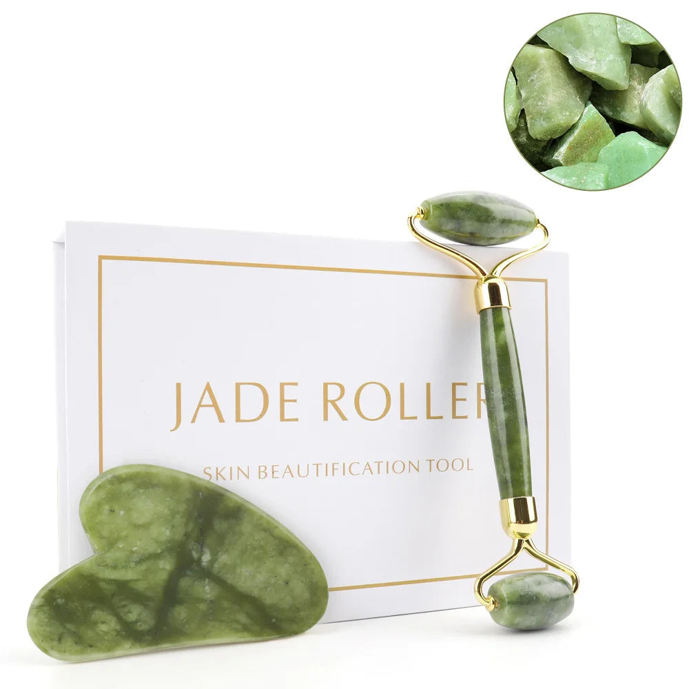 Rouleau de massage pour le visage pierre de jade|ActiRoll Pro
