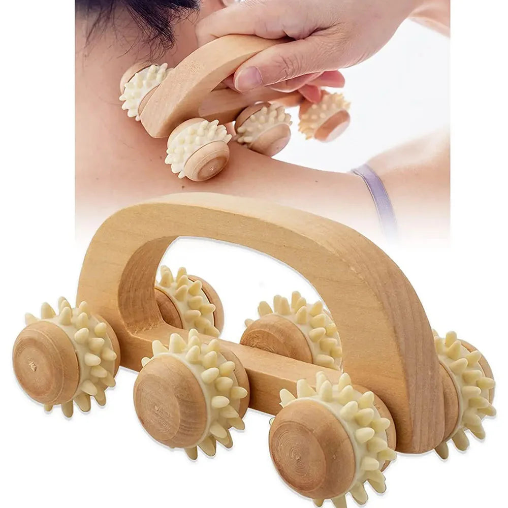 Rouleau de massage en bois|SoulFlex