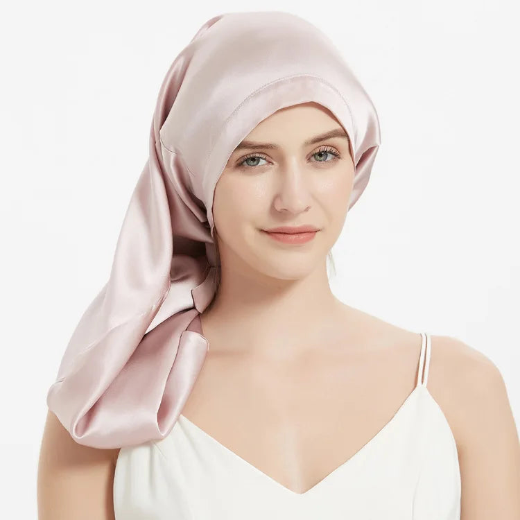 bonnet de nuit en soie| SereniSilk