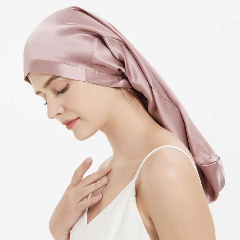bonnet de nuit en soie| SereniSilk