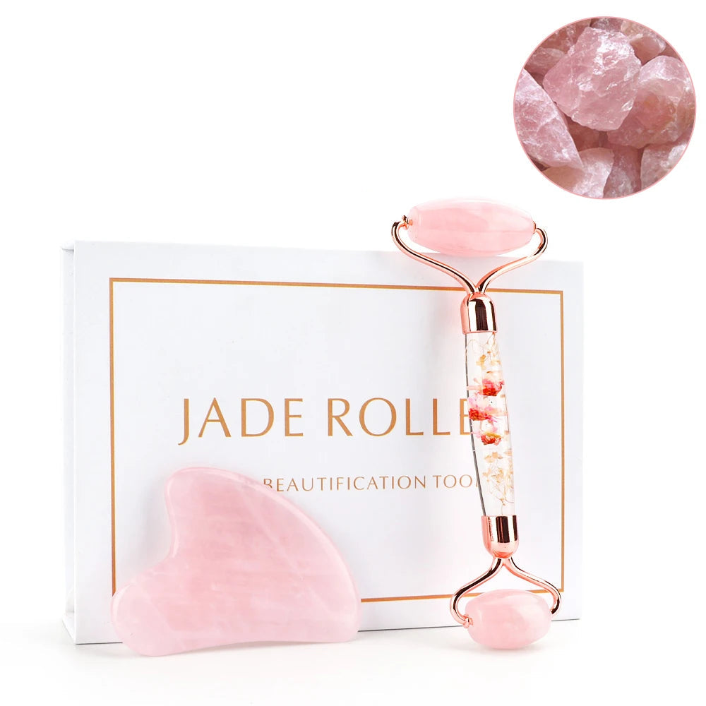 Rouleau de massage pour le visage pierre de jade|ActiRoll Pro
