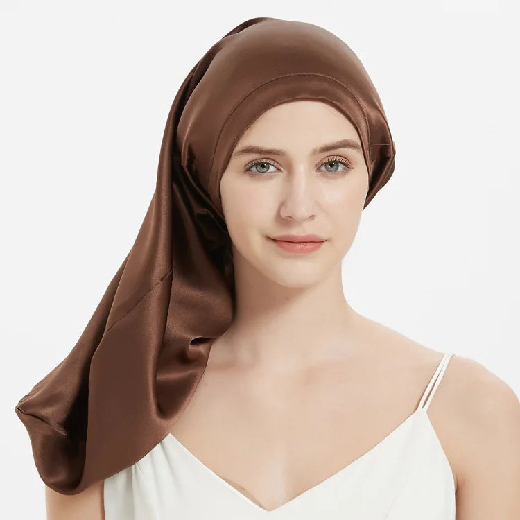 bonnet de nuit en soie| SereniSilk