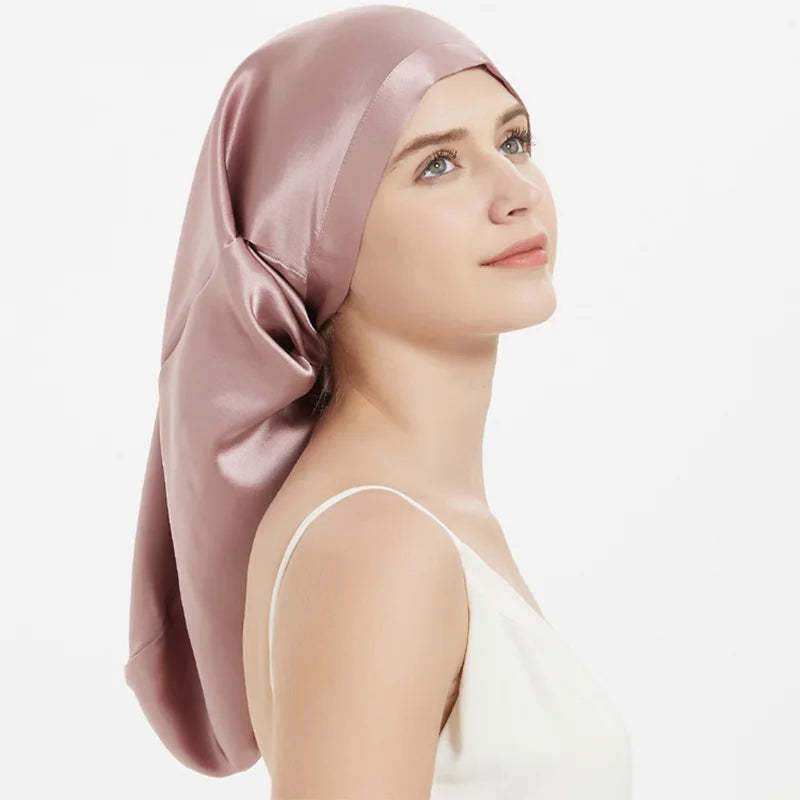 bonnet de nuit en soie| SereniSilk