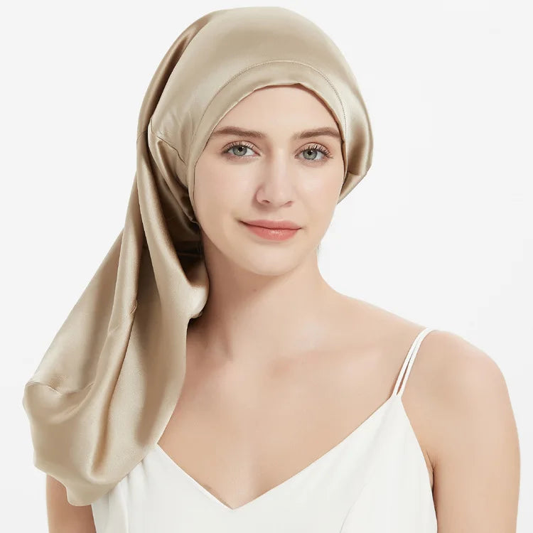 bonnet de nuit en soie| SereniSilk
