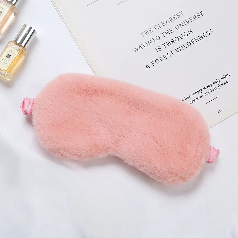 Masque de sommeil fourrure