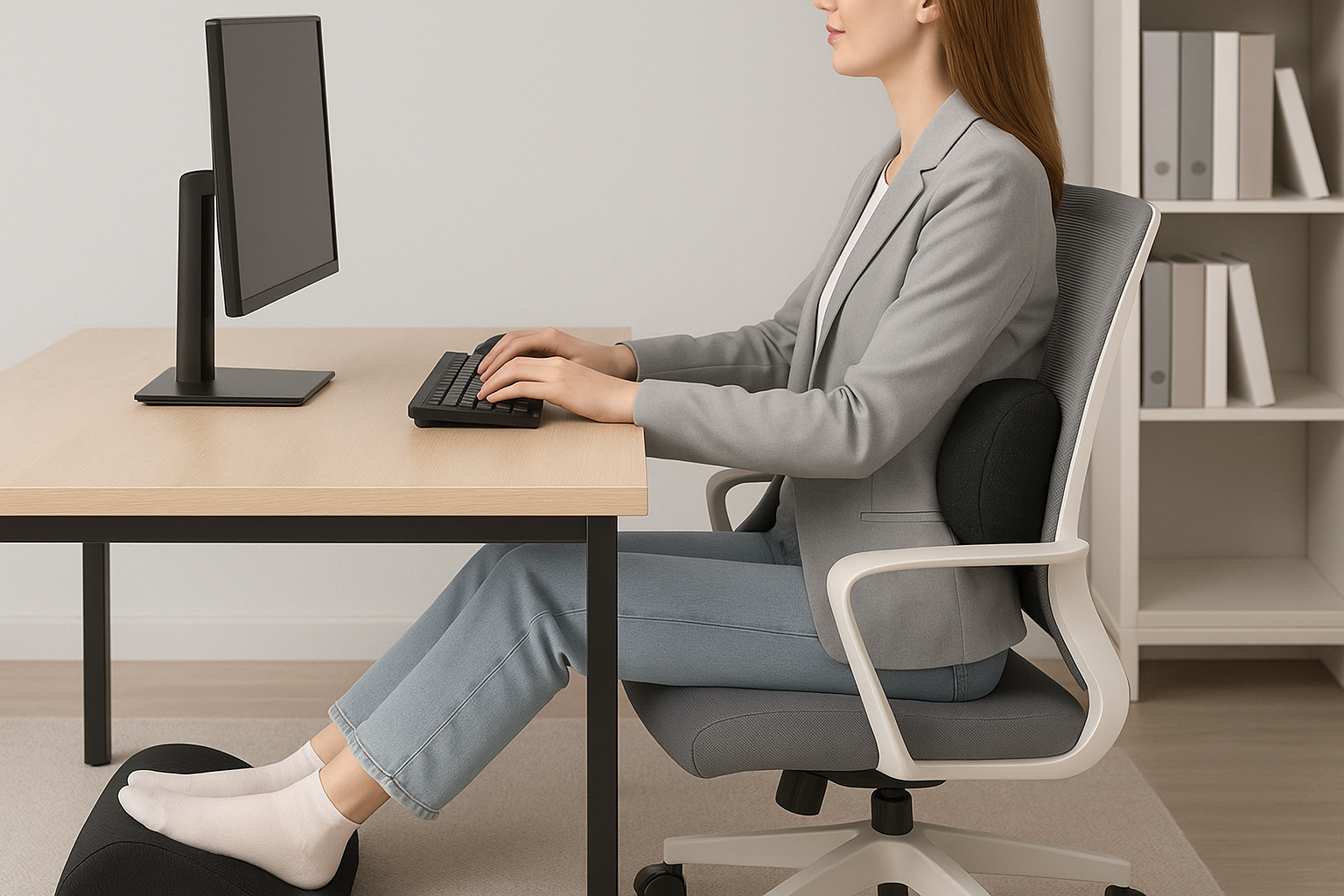 Bureau coussin BackEase polyvalent