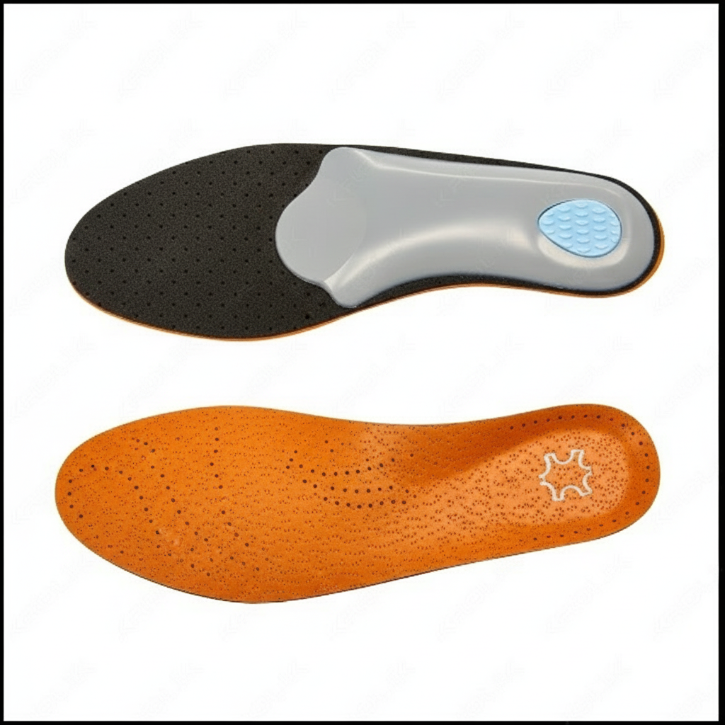 Semelles orange et gris 1