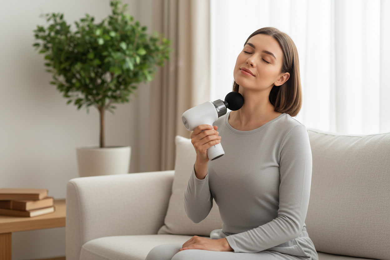 Utilisation sur nuque/trapèzes