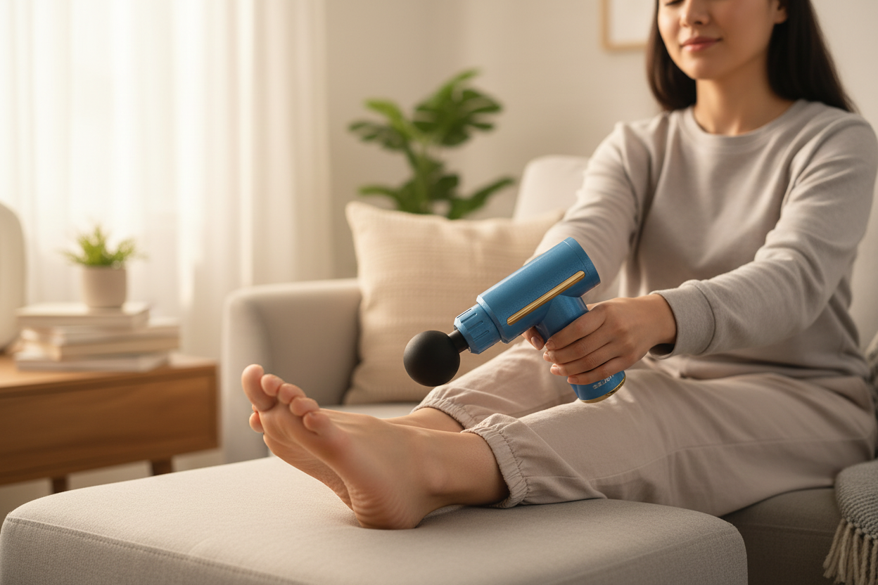 Utilisation sur pieds/chevilles